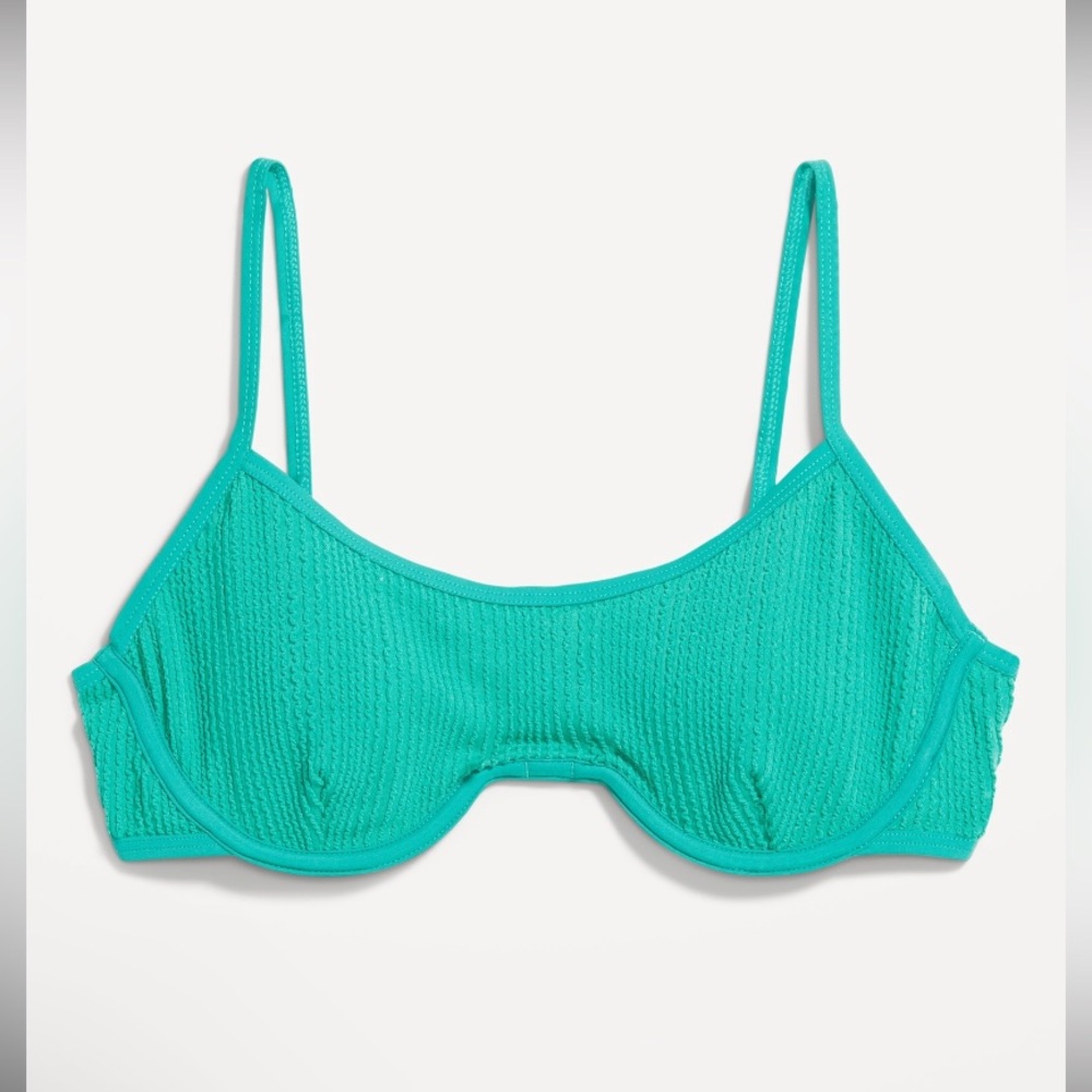 Old Navy Underwire Ribbed Bikini Swim Top, New with Tags